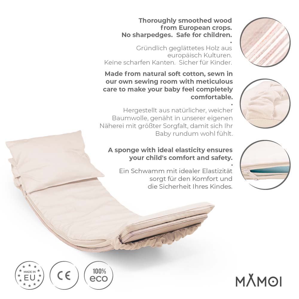 MAMOI® Planche d'équilibre en bois pour enfants, Bascule à bascule