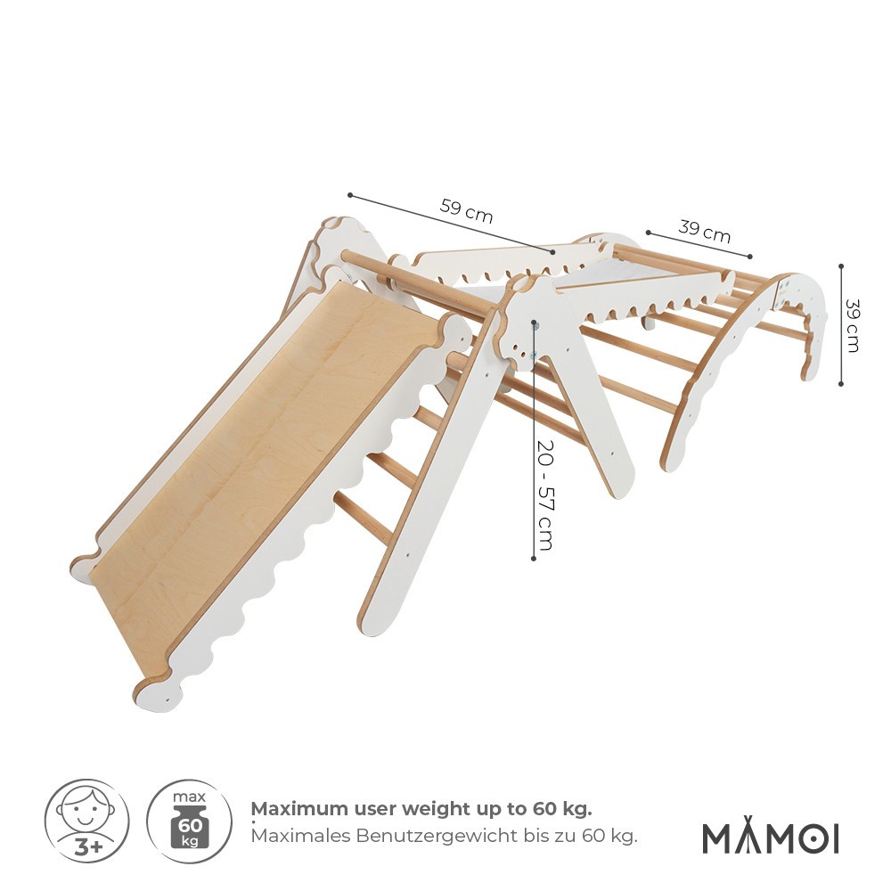 Parcours motricité bebe arche d'escalade