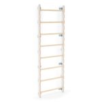 MAMOI® Drabinka naścienna do pokoju dziecka | Nowoczesna drabinka do wspinaczki (200 cm) Yarnwood | Drabinka ze szczebelkami do wspinaczki skandynawski design | 100% ECO | Made in EU