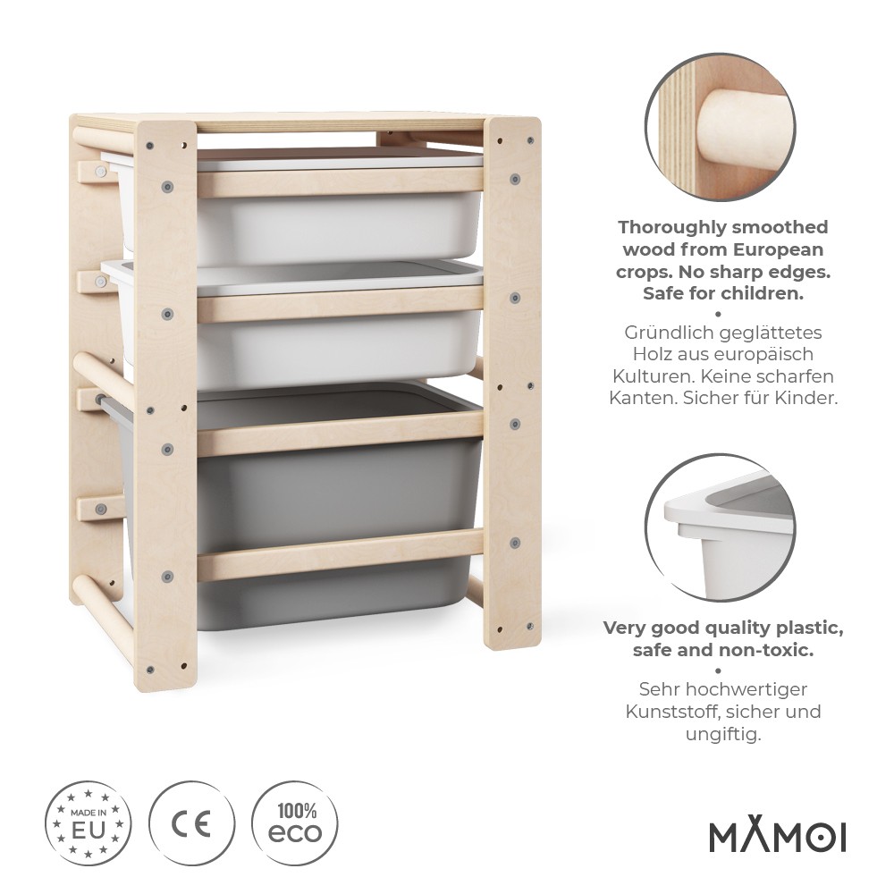 MAMOI® Bibliothèque meuble de rangement pour enfant, Petite bibliotheque  murale, Etagere livre et meuble pour chambre de bebe, Bibliothèques  montessori pour enfants 