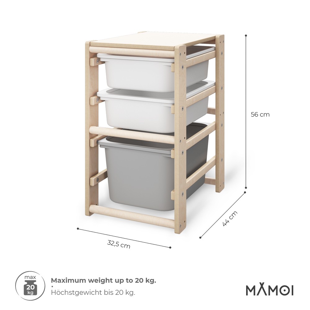 MAMOI® Étagère rangement jouet enfant, Etagere meubles de chambre d'enfant,  Etageres meuble e bibliotheque avec boîtes 