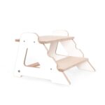 MAMOI® Children step | Bathroom stool toddler made of natural wood | Safe and versatile wooden step stool | Step kids bathroom | Step stool wooden | 100% ECO | Made in EU
