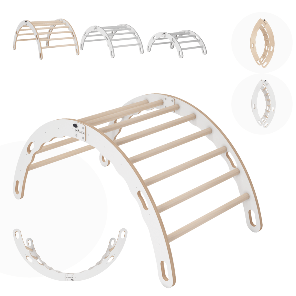 MAMOI® Children clothes rail Beige 53x95x32cm | Dressing up rail for ...