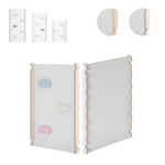 MAMOI® Toboggan interieur pour enfant, Tobogan pour triangle et mur escalade pour bebe, Jeux en bois intérieur, Tobbogan montessori à partir de 1 an 2/3 ans