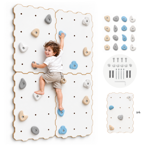 MAMOI® Climbing wall for children – set with climbing holds