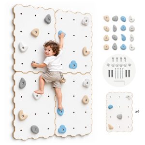 MAMOI® Kletterwand für Kinder – Set mit Klettergriffen