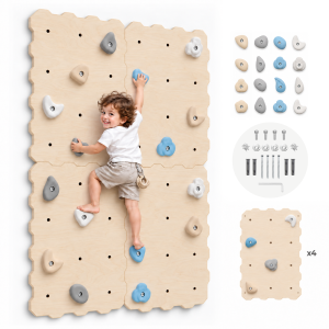 MAMOI® Climbing wall for children – set with climbing holds