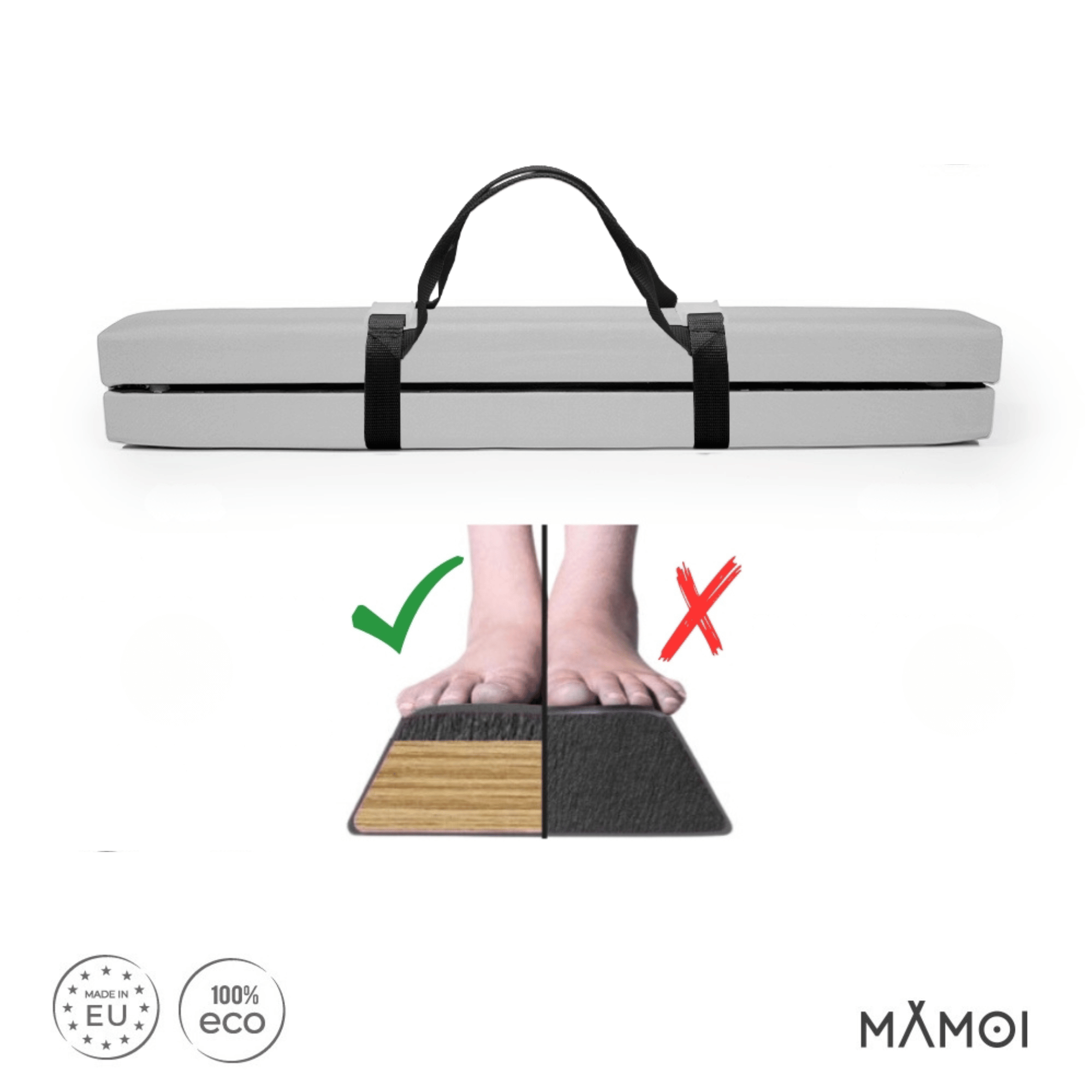 COSTWAY Trave Ginnastica Artistica per Casa 210/240/270 cm, Trave Pieghevole per Bambini con Maniglia, Base in Legno e Fondo Antiscivolo, Trave di Equilibrio da Pavimento (270 cm,Rosa