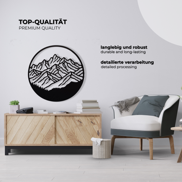 Decorazione da parete 3D nera, pannello in HDF, accento moderno per soggiorno ufficio camera da letto, stile minimalista, elemento di design per interni, idea regalo, 100% ECO, prodotto nell'UE