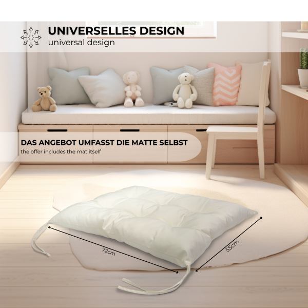 MAMOI® Kissen für Kletterbogen für Kinder, Matte für Kletterdreieck und Baby Klettern, Spielplatz und Klettergerüst Indoor ab 1/2/3 Jahre