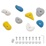 MAMOI® Klettergriffe | Klettergriff Set | Klettersteine für Kletterwand | Klettergriffe für Kinder | Griffe Boulderwand | Inklusive Befestigungsmaterial | Made in EU