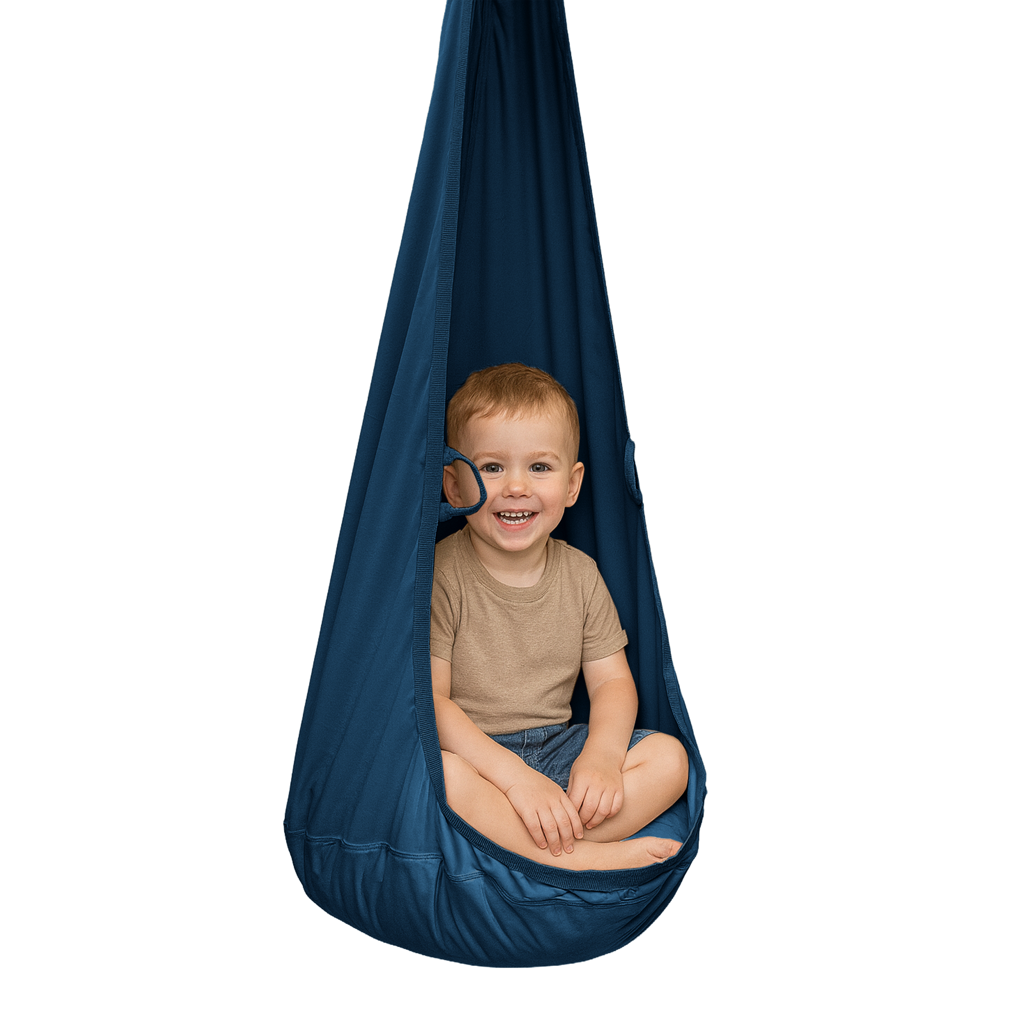 MAMOI® Cocon suspendu en velours avec coussin