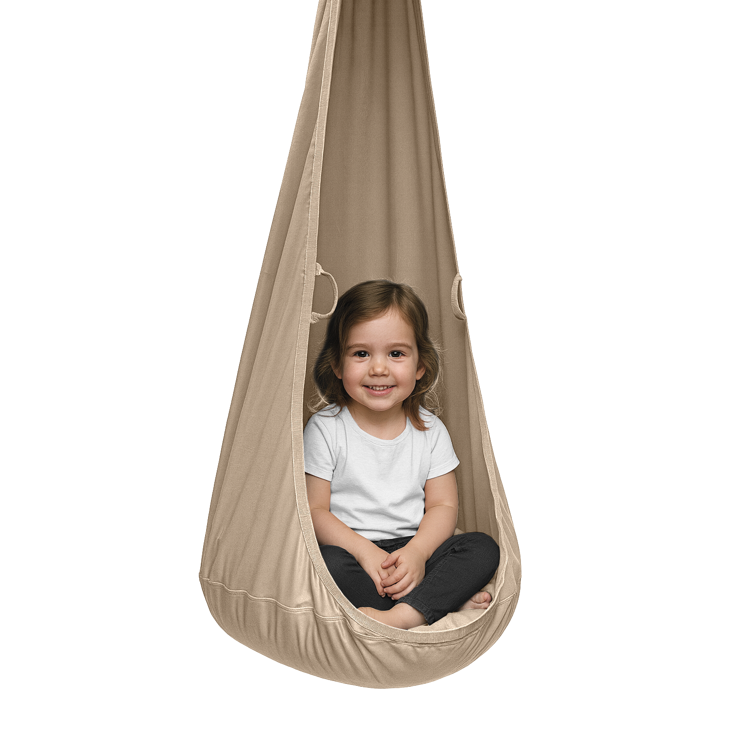 MAMOI® Cocon suspendu en velours avec coussin