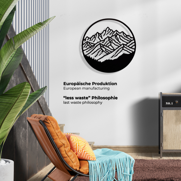 Decorazione da parete 3D nera, pannello in HDF, accento moderno per soggiorno ufficio camera da letto, stile minimalista, elemento di design per interni, idea regalo, 100% ECO, prodotto nell'UE