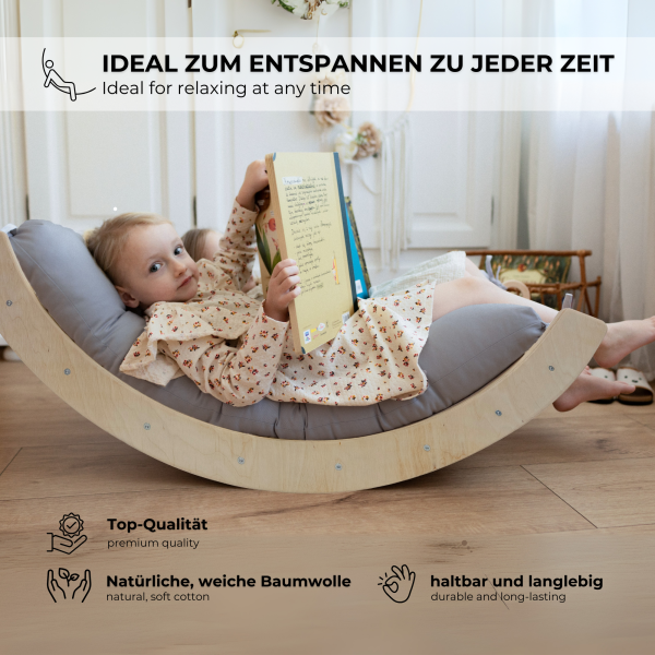 MAMOI® Tappetino a Palestra bambini arrampicata, Tappetino a triangolo rampicante altalena, Arrampicata bambini, Parco giochi da bambini