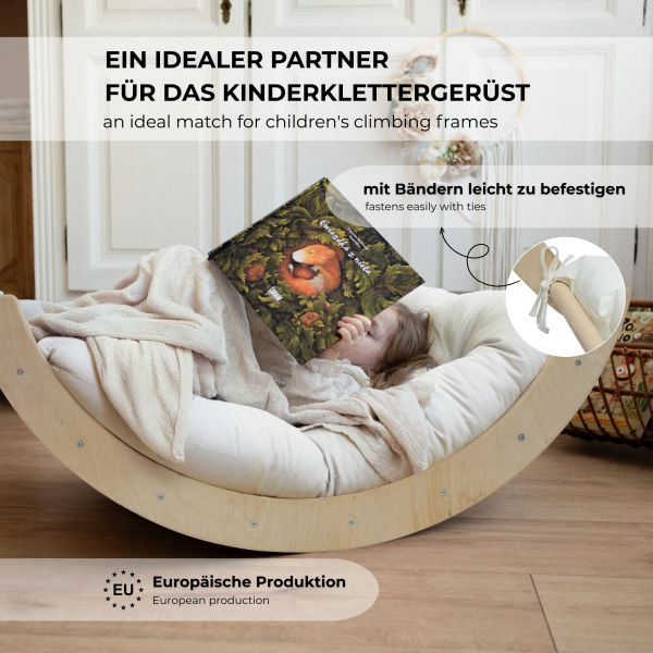 MAMOI® Kissen für Kletterbogen für Kinder, Matte für Kletterdreieck und Baby Klettern, Spielplatz und Klettergerüst Indoor ab 1/2/3 Jahre