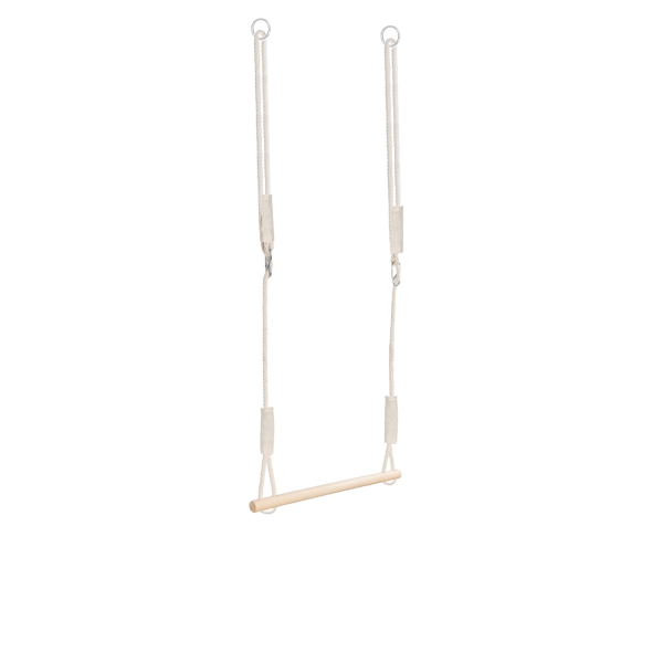 MAMOI® Trapez schaukel, Turnringe aus holz, Turngeräte für kinder indoor und outdoor, Turnen mit Holzschaukel, Gymnastikringe und Trapezstange