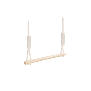 MAMOI® Wooden Gymnastic Trapeze – Bar with Adjustable Height 85–135 cm, Swing for Home and Garden