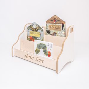MAMOI® Personalizzato Libreria verticale per bambini, Personalizzata Porta libri in legno naturale, Scaffale librerie bambino, Mobile bambini montessoriana design moderno scandinavo