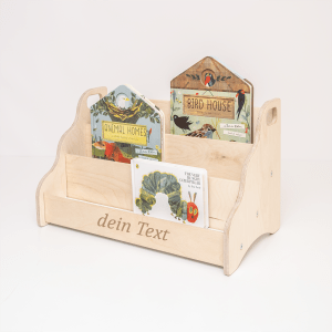 MAMOI® Personalizzato Libreria verticale per bambini, Personalizzata Porta libri in legno naturale, Scaffale librerie bambino, Mobile bambini montessoriana design moderno scandinavo