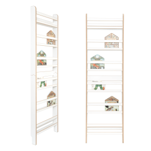 MAMOI® Kinderbücherregal aus Holz – Bücherkiste, Kinderbücherregal, Bücherregal für Kinderzimmer, Bücherbank, Wandregal, Montessori Kindermöbel, Kinderregal und Book Shelf für kleine Kinder.