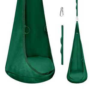 MAMOI® Cocon suspendu en velours avec coussin