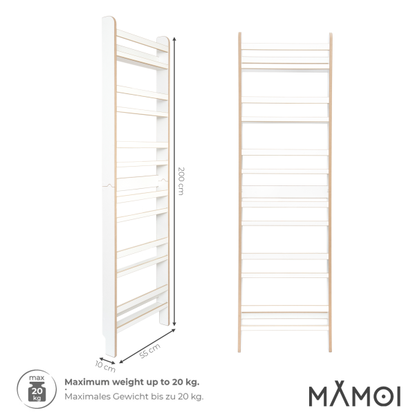 MAMOI® Book shelf for kids, Bookcase for childrens room, Small bookshelf for toddler, Child bookcases and shelves, Wall stand storage and furniture for bedroom