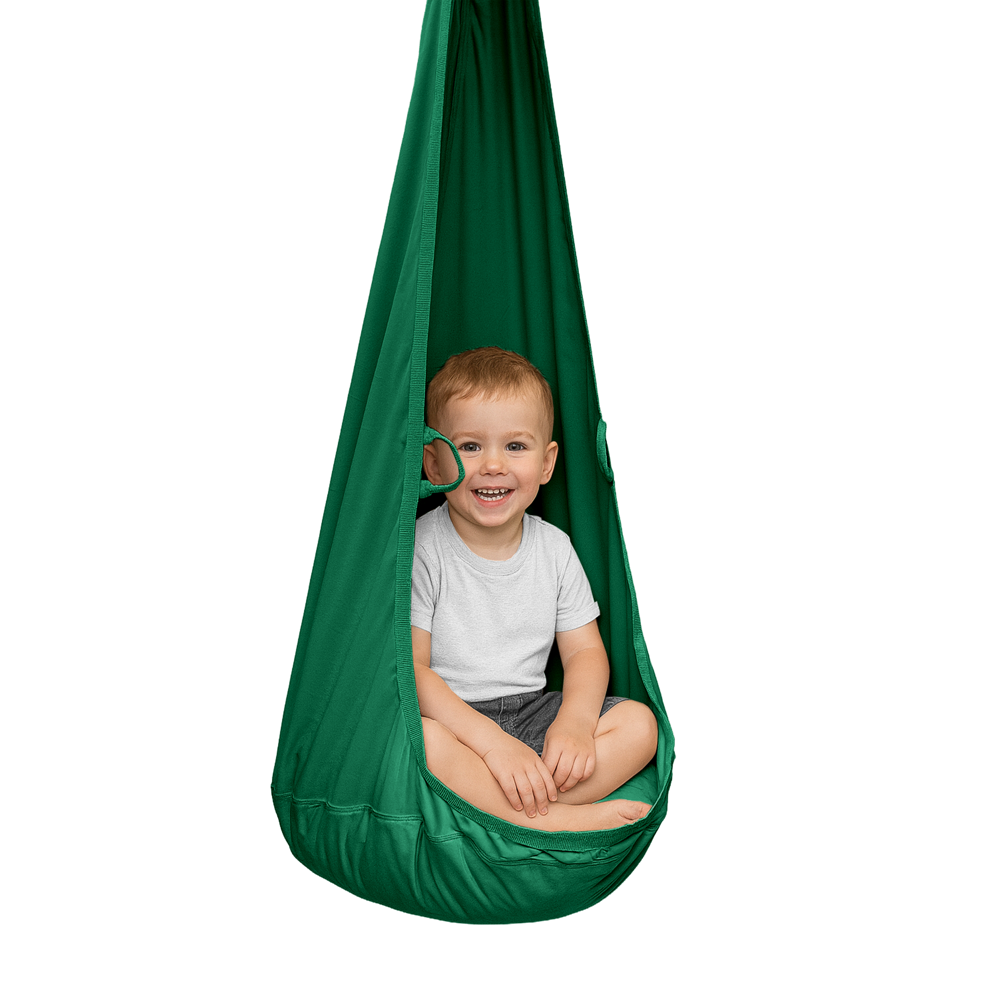 MAMOI® Cocon suspendu en velours avec coussin