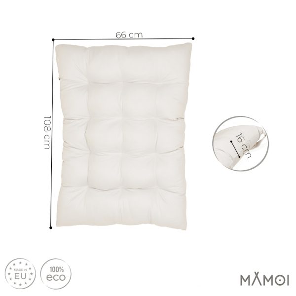 MAMOI® Kletterbogen mit Kissen, Kissen für Regenbogenwippe aus Holz, Kletterdreieck, Baby Klettern, Holzbogen für Kinder, Spielplatz, Klettergerüst Indoor ab 1/2/3 Jahre