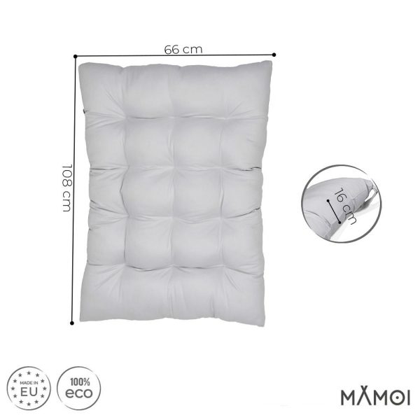 MAMOI® Kletterbogen mit Kissen, Kissen für Regenbogenwippe aus Holz, Kletterdreieck, Baby Klettern, Holzbogen für Kinder, Spielplatz, Klettergerüst Indoor ab 1/2/3 Jahre