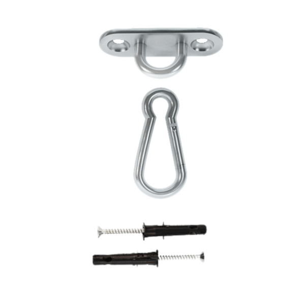 MAMOI® Gancio da soffitto per altalena e amaca, Ancoraggio da parete girevole, Set da 400kg per Cemento e Legno, Ganci sacco da boxe