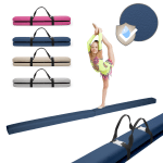 MAMOI® Foldable Gymnastics Beam with Synthetic Leather 200 cm, Non-Slip Training Beam for Kids and Adults, Soft Surface, For Home Use, Folding Design, 180 kg Weight Capacity