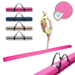 MAMOI® Foldable Gymnastics Beam with Synthetic Leather 200 cm, Non-Slip Training Beam for Kids and Adults, Soft Surface, For Home Use, Folding Design, 180 kg Weight Capacity