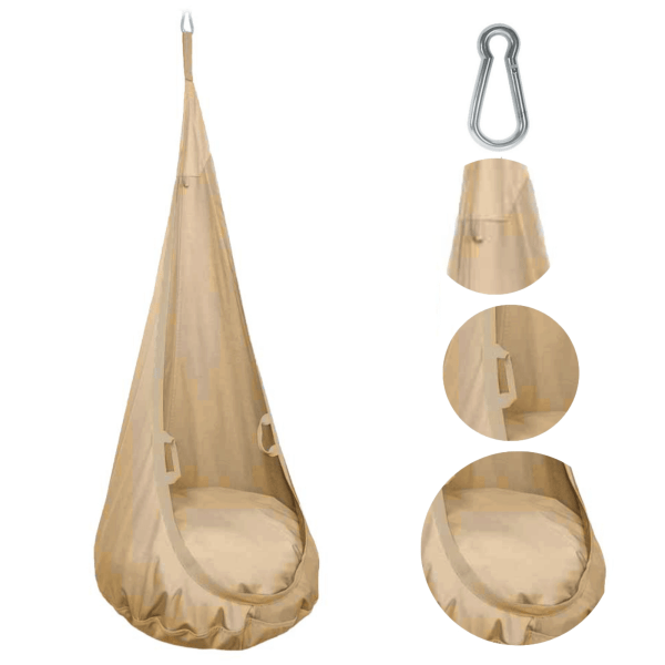 MAMOI® Swing hanging chair, Indoor hammock, Sensory swing seat for bedroom for kids, Child door swinging nest for autism, Garden egg swings for children
