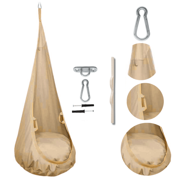 MAMOI® Altalena neonato per bambini, Altalene sedia a dondolo sospesa per neonati, Amaca cuscino da appendere da casa interno, Sensory swing