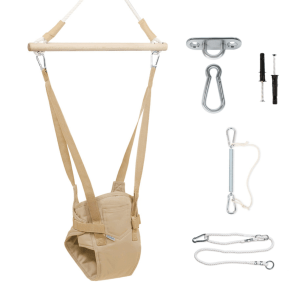 MAMOI® Altalena per bambini da porta, Dondolo neonati da interno, Saltarello neonato da casa, Altalene salterello di cotone, Jolly jumper baby a partire da 6 mesi