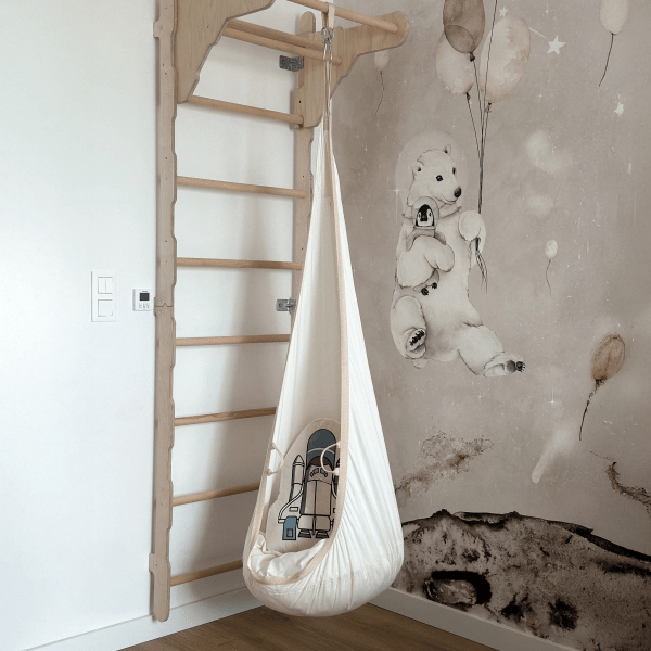 MAMOI® Altalena neonato per bambini, Altalene sedia a dondolo sospesa per neonati, Amaca cuscino da appendere da casa interno, Sensory swing