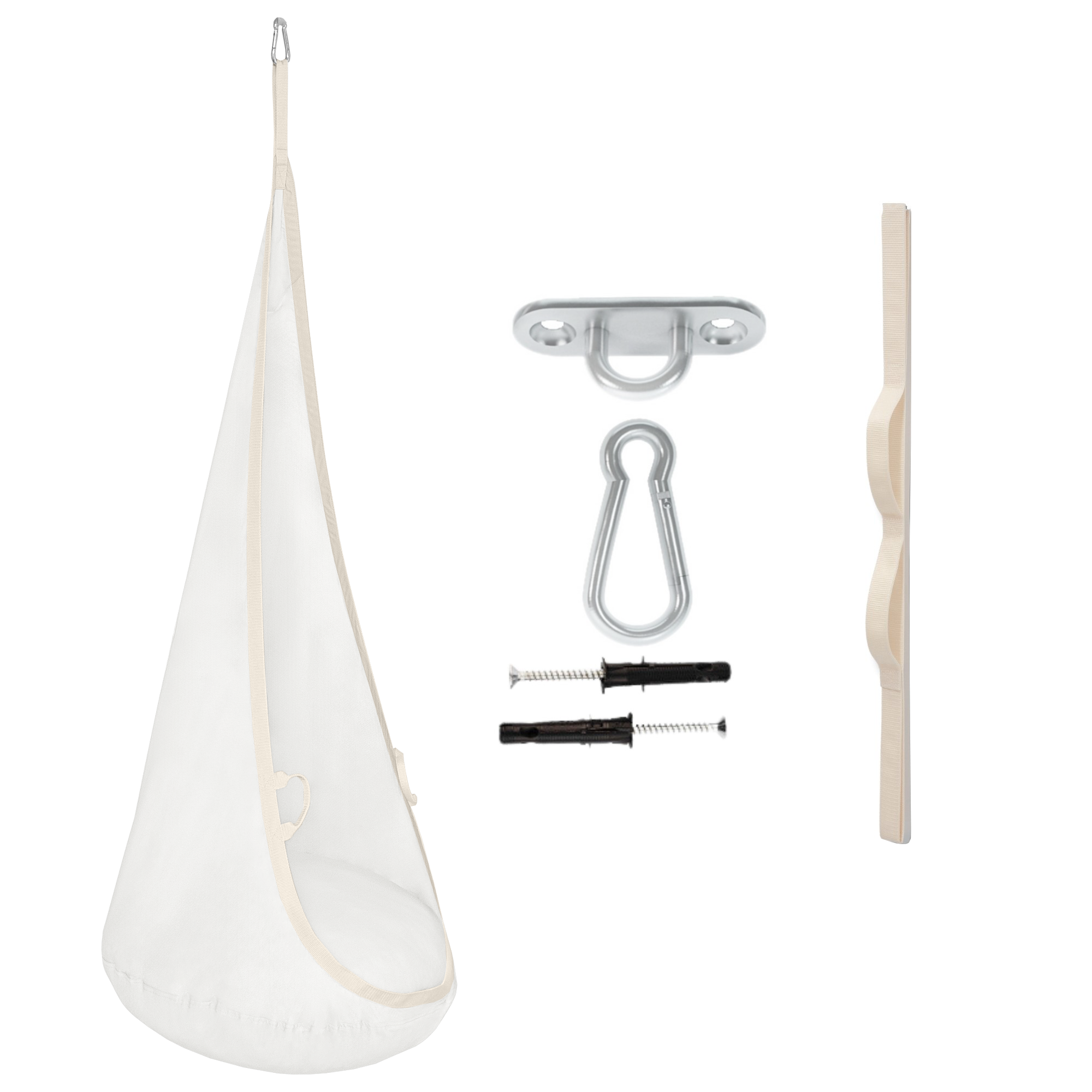 MAMOI® Hängesessel für kinder, Schaukel für kinderzimmer, Hängehöhle, Hängeschaukel, Sensory swing, Schaukeltuch indoor, Hängesack, Tuchschaukel, Babyschaukel, Hängetuch