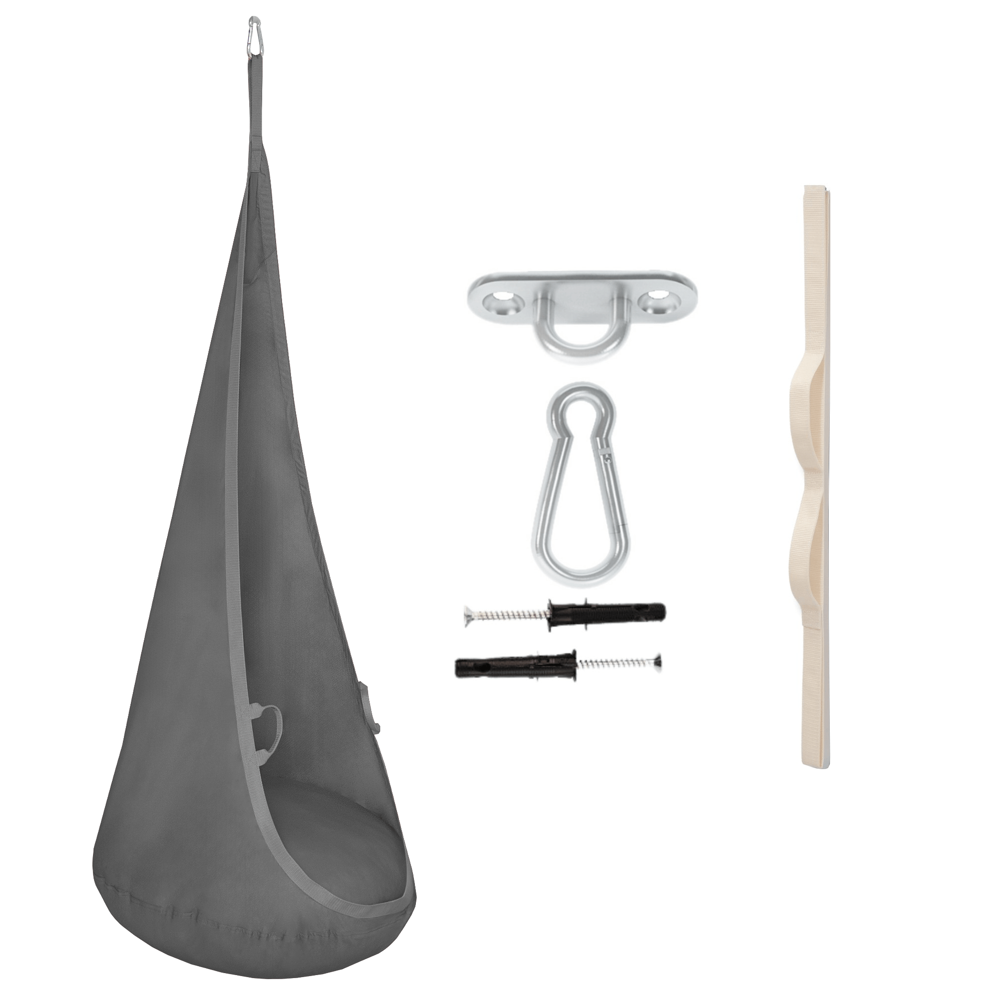MAMOI® Hängesessel für kinder, Schaukel für kinderzimmer, Hängehöhle, Hängeschaukel, Sensory swing, Schaukeltuch indoor, Hängesack, Tuchschaukel, Babyschaukel, Hängetuch