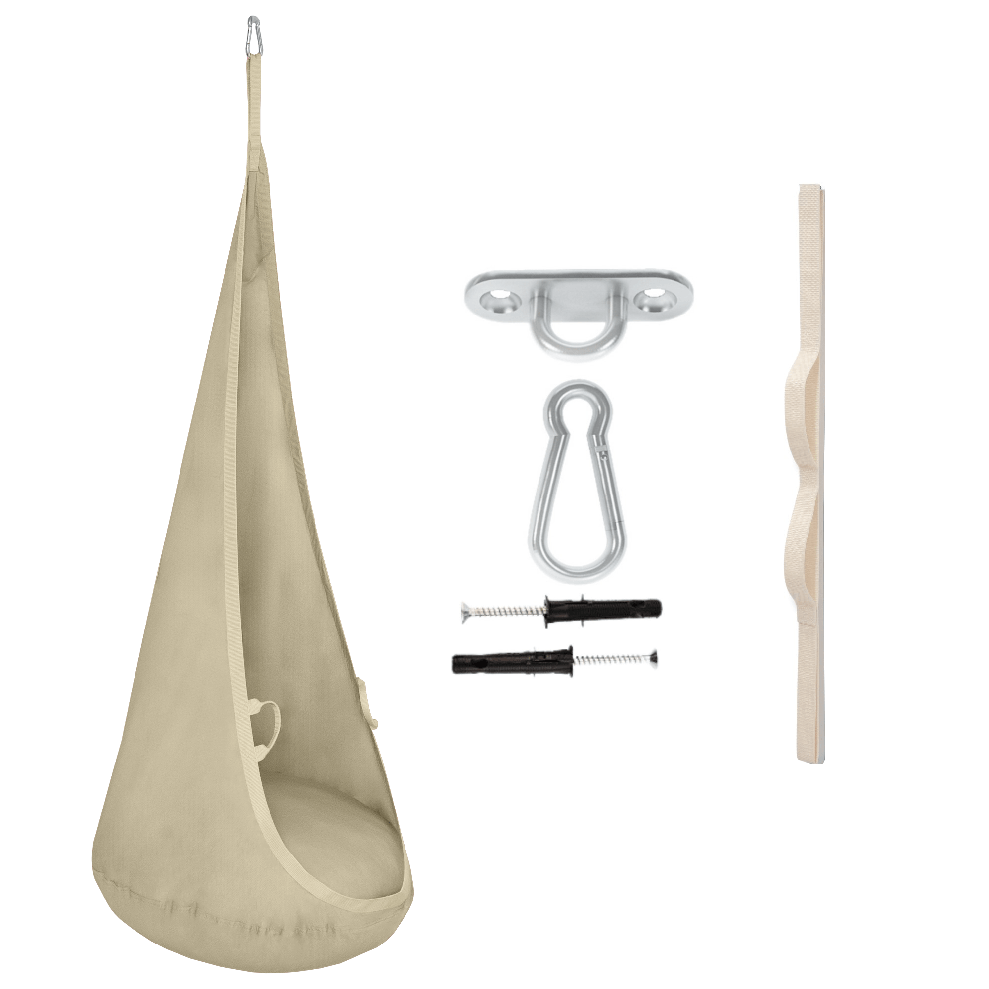 MAMOI® Hängesessel für kinder, Schaukel für kinderzimmer, Hängehöhle, Hängeschaukel, Sensory swing, Schaukeltuch indoor, Hängesack, Tuchschaukel, Babyschaukel, Hängetuch