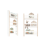 MAMOI® Kinderbücherregal aus Holz – Bücherkiste, Kinderbücherregal, Bücherregal für Kinderzimmer, Bücherbank, Wandregal, Montessori Kindermöbel, Kinderregal und Book Shelf für kleine Kinder.