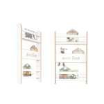 MAMOI® Kinderregal, Bücherregal für Kinderzimmer, Wandregal für Kinder, Bücherbank aus Holzwerkstoffplatte, Montessori-Kindermöbel