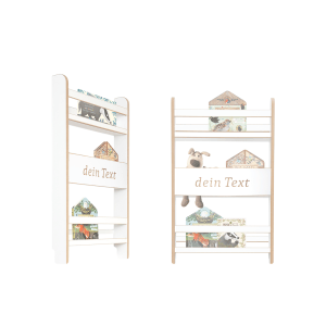 MAMOI® Kinderregal, Bücherregal für Kinderzimmer, Wandregal für Kinder, Bücherbank aus Holzwerkstoffplatte, Montessori-Kindermöbel