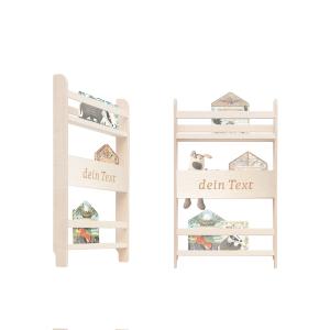 MAMOI® children’s bookshelf, kids’ room shelf, book rack, wall shelf for children, wooden layered board bench for books, Montessori kids’ furniture