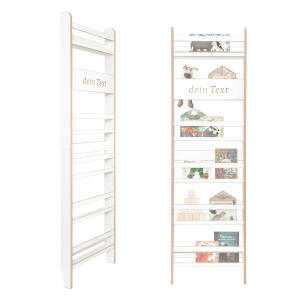 MAMOI® Kinderregal, Bücherregal für Kinderzimmer, Wandregal für Kinder, Bücherbank aus Holzwerkstoffplatte, Montessori-Kindermöbel