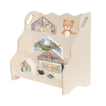 MAMOI® Bücherregal und Aufbewahrungsschrank für Kinder | Wandregal | Montessori Wellenregal für das Kinderzimmer | Holzregal und Kindermöbel