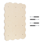 MAMOI® Kletterwand für kinderzimmer, Klettergerüst und spielgeräte indoor, Klettern für kinder, Klettersteine, Kletterturm, Turngeräte, Montessori