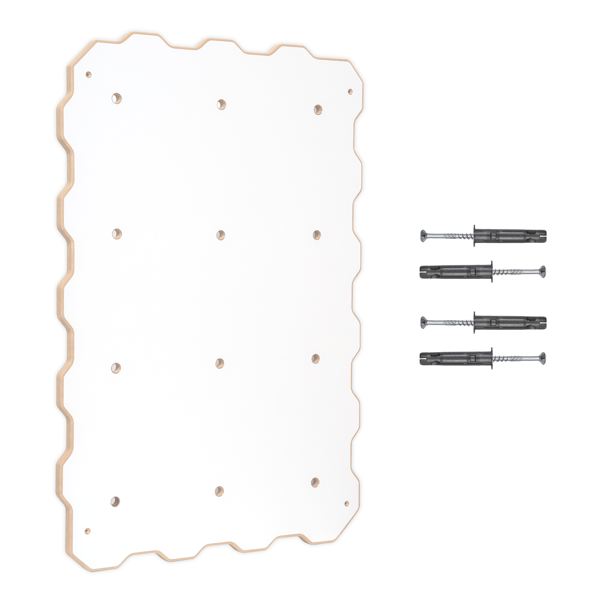 MAMOI® Ścianka wspinaczkowa dla dzieci | Ścianka wspinaczkowa dla dzieci 1 moduł Yarnwood | Nowoczesna ścianka wspinaczkowa do pokoju dziecięcego w kolorze białym | 100% ECO | Made in EU