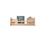 MAMOI® Libreria per bambini, contenitore per libri per cameretta, scaffale per libri, mensola da parete, libreria in legno, panca porta libri, mobile Montessori per bambini piccoli