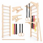MAMOI Wall bars with pull-up handle, Ringo, Dip bars and bands